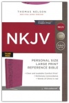 NKJV Holy Bible Personal Size Large Print Reference Bible, Comfort Print Leathersoft Pink Indexed
